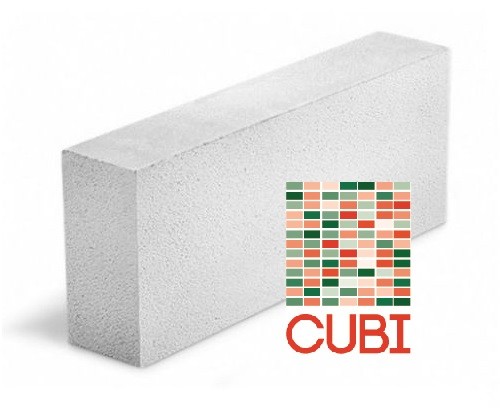 Газобетонный блок CUBI D600 B3,5 F100 625х250х75 ровный
